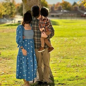 Free people dahlia embroidered maxi dress